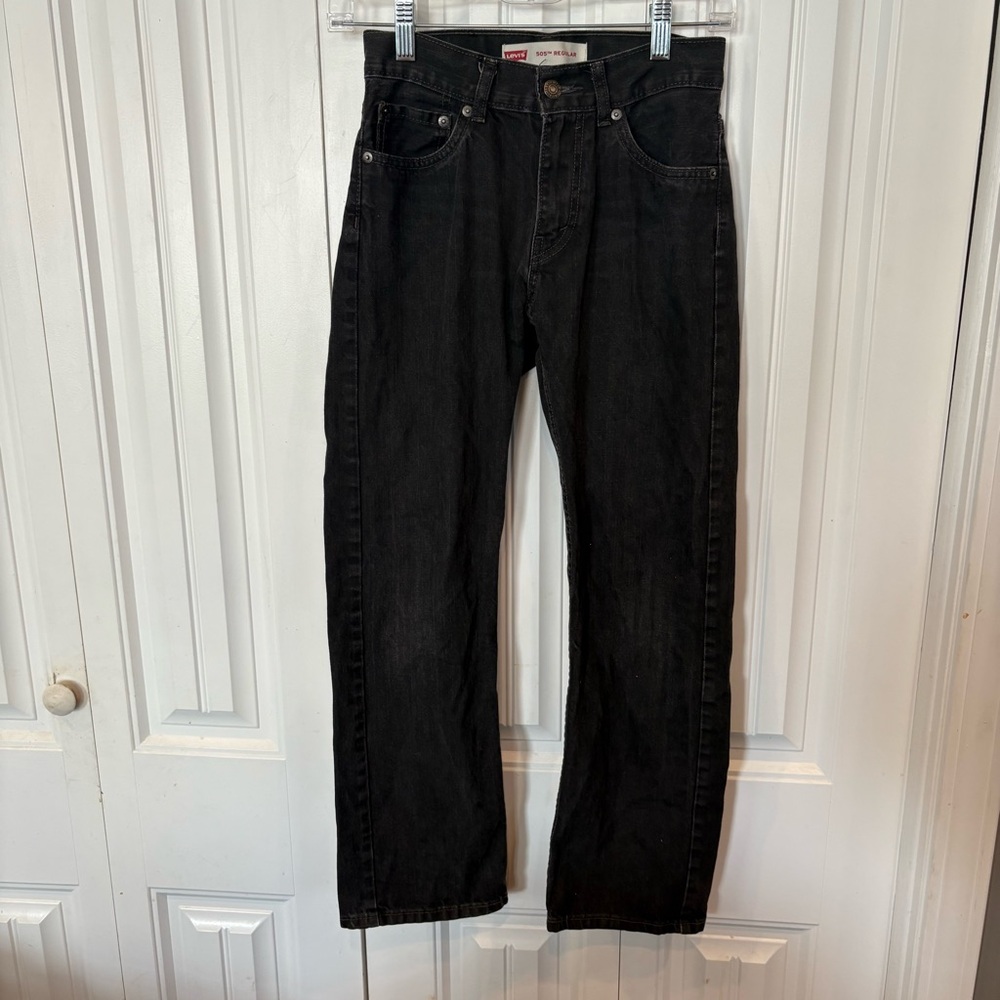 Levi’s 505 Black Jeans Size 14 Slim‎